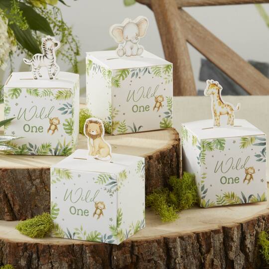 Safari Baby Favor Box Set, 24ct.